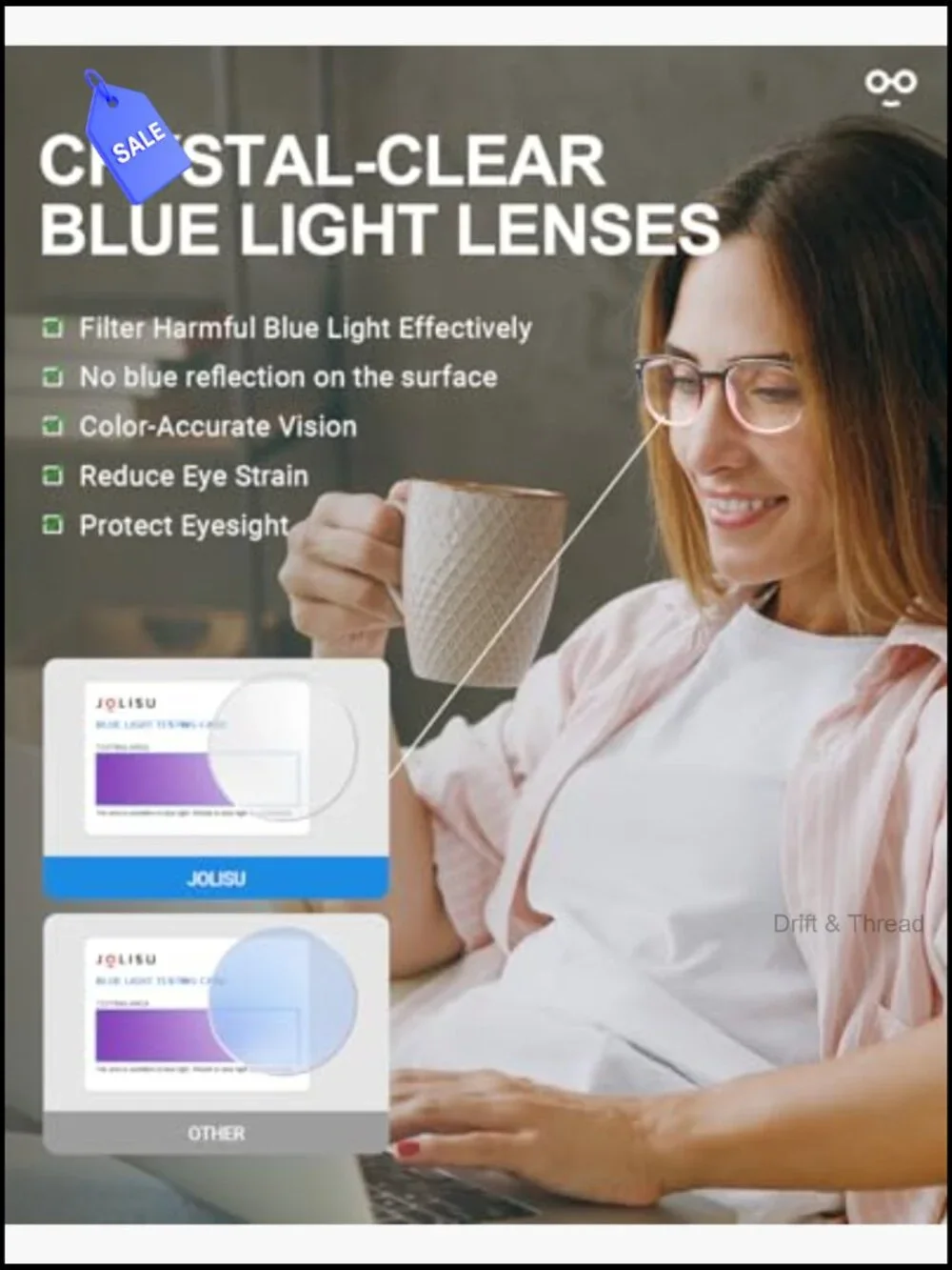 5 Pack Blue Light Blocking Reading Glasses with Spring Hinge